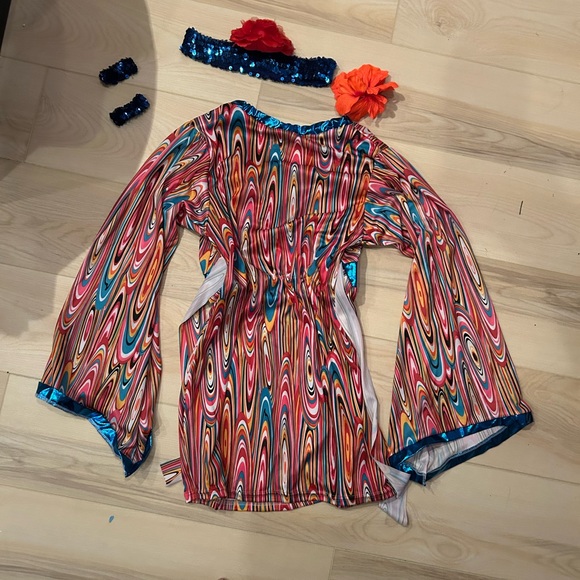 Colorful Swirl Pattern Dress - Picture 2 of 2